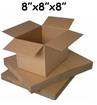 25 x Single Wall Cardboard Postal Mailing Boxes 8"x8"x8"